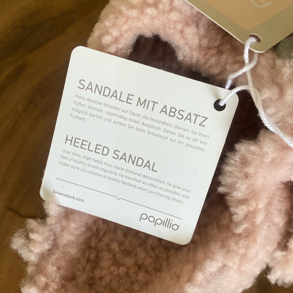 ๐ Birkenstock Papillo Arizona Big Buckle Teddy Shearling Sandal - Picture 7 of 10
